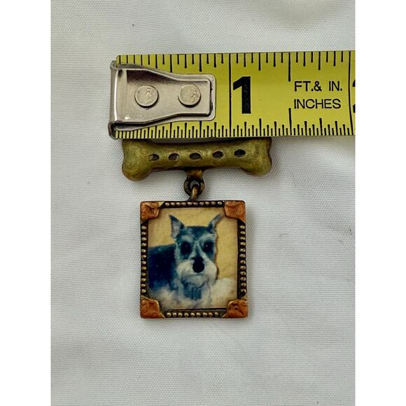 Schnauzer dog pin handmade - Picture 4 of 6